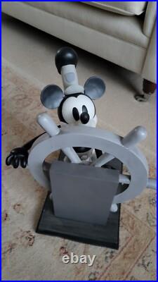 Disney Parks Mickey Mouse Steamboat willie Large Figurine Rare Disney Parks Mickey Mouse Steamboat willie Large Figurine Rare