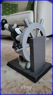 Disney Parks Mickey Mouse Steamboat willie Large Figurine Rare Disney Parks Mickey Mouse Steamboat willie Large Figurine Rare
