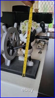 Disney Parks Mickey Mouse Steamboat willie Large Figurine Rare Disney Parks Mickey Mouse Steamboat willie Large Figurine Rare
