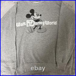 Disney Parks Mickey Mouse Sweatshirt L Faded Disney Parks Mickey Mouse Sweatshirt L Faded