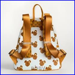 Disney Parks Mickey Mouse Waffle Loungefly Mini Backpack & Ears Sold Out Rare