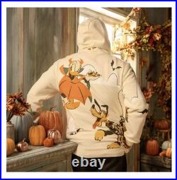 Disney Parks Mickey Mouse and Friends Halloween Zip Hoodie Adult Sweatshirt NWT