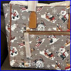 Disney Parks Mickey Mouse and Friends Holiday Dooney & Bourke Tote Bag