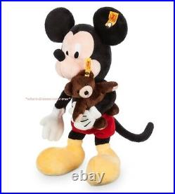 Disney Parks Mickey Mouse with Teddy Bear Plush by Steiff 13 1/2'' (NEW)