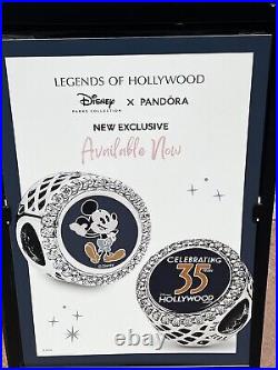 Disney Parks PANDORA Hollywood Studios 35th Anniversary Charm Mickey Mouse