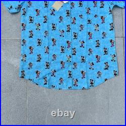Disney Parks RSVLTS Mickey Mouse Shirt Men's Size Large Mens Blue Magic Kingdom