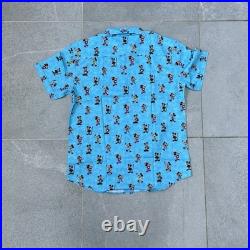 Disney Parks RSVLTS Mickey Mouse Shirt Men's Size Large Mens Blue Magic Kingdom