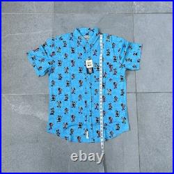 Disney Parks RSVLTS Mickey Mouse Shirt Men's Size Large Mens Blue Magic Kingdom