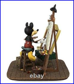 Disney Parks Self Portrait Mickey Mouse and Walt Disney Figurine FIGURE COA GIFT