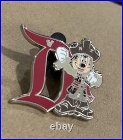 Disney Pin 2020 Disneyland D Character Mickey Mouse Pirate Hidden Mickey RARE
