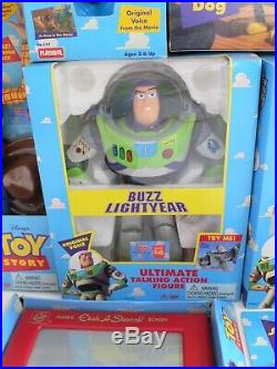 Disney Pixar Toy Story 1995 Thinkway Toys Large Lot 9 MIB Figures Buzz Woody