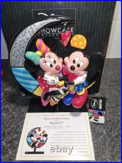Disney ROMERO BRITTO Mickey & Minnie Mouse On Moon 4059575 LE3000 + certificate