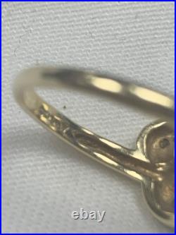 Disney Ring 14 K Yellow Gold and diamond Size 22 Mickey Mouse