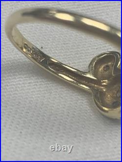 Disney Ring 14 K Yellow Gold and diamond Size 22 Mickey Mouse