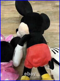 Disney Soft Toys X3 2 Minnie Mouse One Mickey Mouse