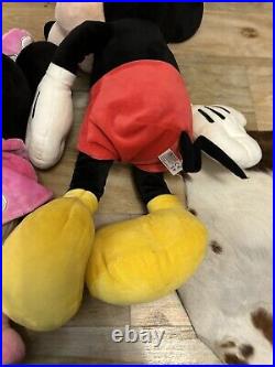 Disney Soft Toys X3 2 Minnie Mouse One Mickey Mouse