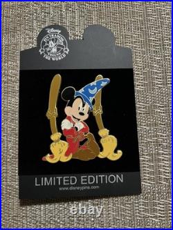 Disney Sorcerer Mickey Mouse LE 500 Jumbo Pin HTF Rare