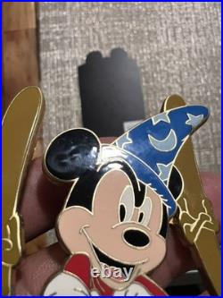 Disney Sorcerer Mickey Mouse LE 500 Jumbo Pin HTF Rare