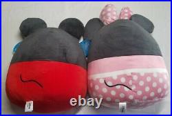 Disney Squishmallow Large MICKEY and MINNIE MOUSE 14inch NWT Original