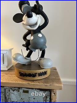 Disney Steamboat Mickey Mouse 24 Willie Big Fig Sculpture RARE