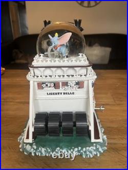 Disney Steamboat Willie Liberty Belle River Boat Mickey Mouse Musical Snowglobe