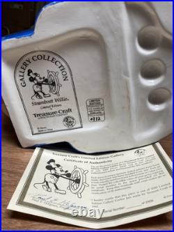 Disney Steamboat Willie Mickey Mouse Treasure Craft Cookie Jar 332/2000