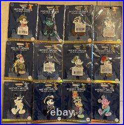 Disney Store 50th Anniversary Mickey Mouse the Main Attraction Pin Set 1-12