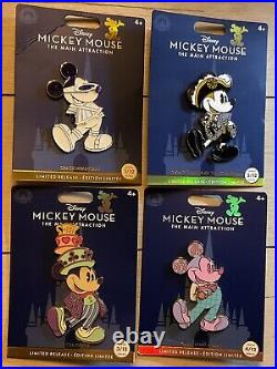Disney Store 50th Anniversary Mickey Mouse the Main Attraction Pin Set 1-12