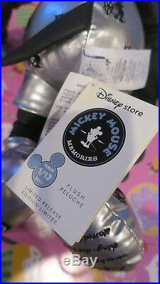 Disney Store 90th Birthday Mickey Mouse Memories January Plush Steamboat Willie
