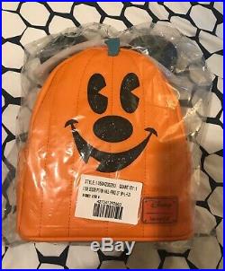 Disney Store Halloween Pumpkin Mickey Mouse Loungefly Backpack SOLD OUT New
