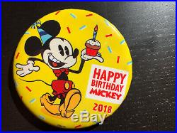 Disney Store Limited Edition 90th Birthday Mickey Mouse Collectable Key + Button