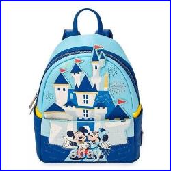 Disney Store Mickey And Minnie Mouse Backpack Loungefly 65th Disney Anniversary