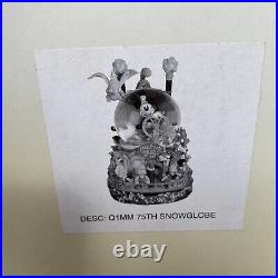 Disney Store Mickey Mouse 75th Anniversary Steamboat March Musical Snowglobe