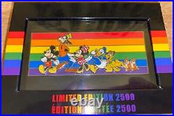 Disney Store Mickey Mouse Friends Limited Edition Rainbow Pride Pin LE 2500