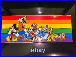 Disney Store Mickey Mouse Friends Limited Edition Rainbow Pride Pin LE 2500