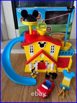 Disney Store Mickey Mouse House Play Set, Lights, Sounds, Pluto Car, 020, inc box