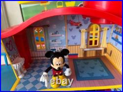 Disney Store Mickey Mouse House Play Set, Lights, Sounds, Pluto Car, 020, inc box