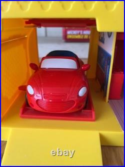 Disney Store Mickey Mouse House Play Set, Lights, Sounds, Pluto Car, 020, inc box