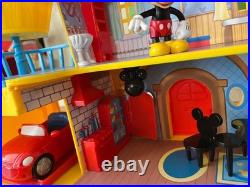 Disney Store Mickey Mouse House Play Set, Lights, Sounds, Pluto Car, 020, inc box