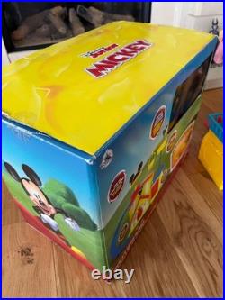 Disney Store Mickey Mouse House Play Set, Lights, Sounds, Pluto Car, 020, inc box