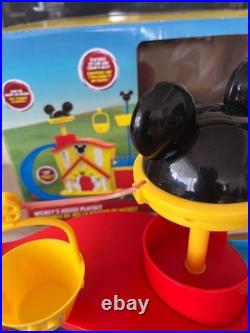 Disney Store Mickey Mouse House Play Set, Lights, Sounds, Pluto Car, 020, inc box