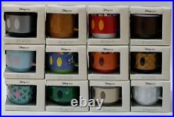 Disney Store Mickey Mouse Memories Mugs Collection Stacking Complete Full Set