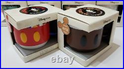 Disney Store Mickey Mouse Memories Mugs Collection Stacking Complete Full Set