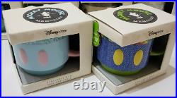 Disney Store Mickey Mouse Memories Mugs Collection Stacking Complete Full Set
