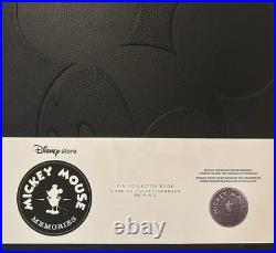 Disney Store Mickey Mouse Memories Pins Complete Full Set 2018 Badges & Book