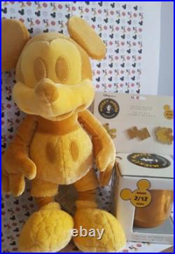 Disney Store Mickey Mouse Memories Plush Pins & Mug New Limited Edition 2/12