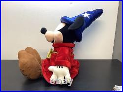 Disney Store Mickey Mouse Plush Ltd Edition Stamped Signed Soft Toy Fantasia 22