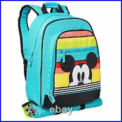 DISNEY Mickey Mouse Rainbow Summer Fun Cooler Backpack 