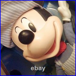 Disney Store Mickey Mouse Talking Train Conductor Plastic Pull String Doll RARE Disney Store Mickey Mouse Talking Train Conductor Plastic Pull String Doll RARE