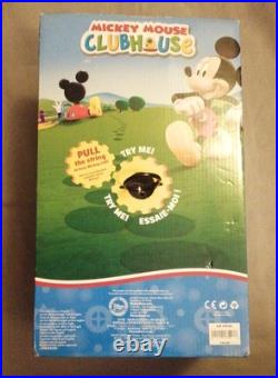 Disney Store Mickey Mouse Talking Train Conductor Plastic Pull String Doll RARE Disney Store Mickey Mouse Talking Train Conductor Plastic Pull String Doll RARE
